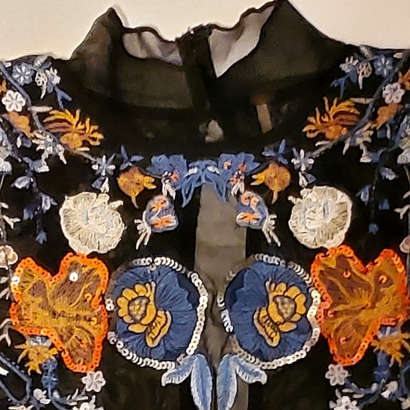 NEW🦋🌺 Free People Floral Embroidered Maxi Top Dress, Small - Picture 16 of 16